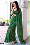 Chaitanya Vol 3 By Kashvi Georgette Bandhani Bandhej Sarees 